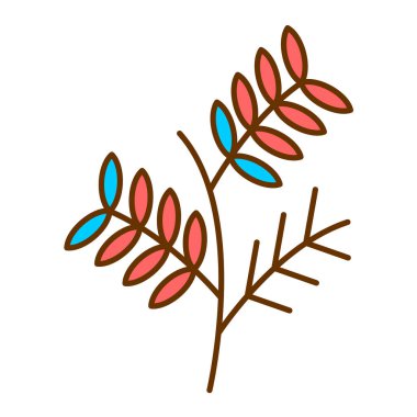 sonbahar yaprakları ikon vektör illüstrasyon tasarımı