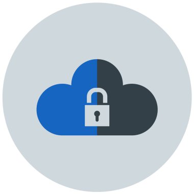 Bulut. Web simgesi basit illüstrasyon