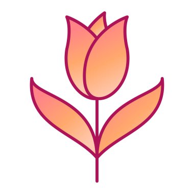 çiçek modern ikon vektör illüstrasyonu