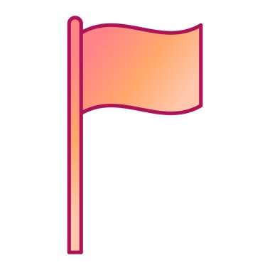 bayrak ikonu vektör illüstrasyonu