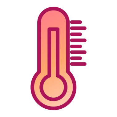 termometre simgesi vektör illüstrasyonu