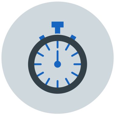 Kronometre Web simgesi basit illüstrasyon