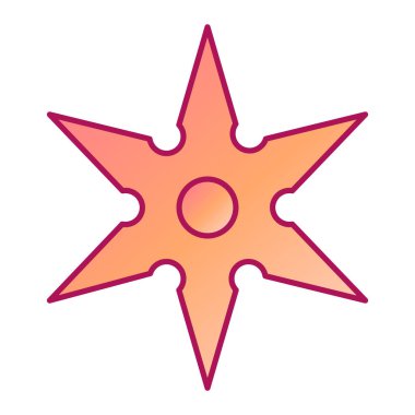 Yıldız simgesi. Web için yıldız vektör simgelerinin düz çizimi