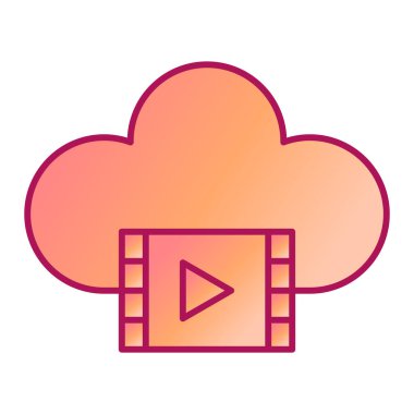 Bulut hesaplama teknolojisi vektör çizimi