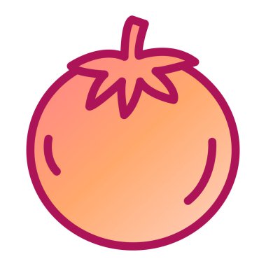 Domates ikonu. Web için basit soğan vektör simgeleri çizimi