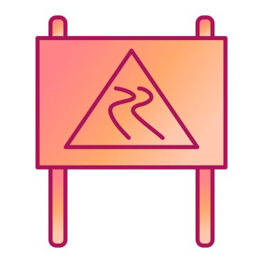 Yol işaretinin vektör illüstrasyonu