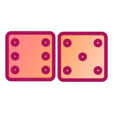 zar vektör çizimi kare biçiminde