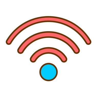 wifi sinyal ikonu vektör illüstrasyon tasarımı