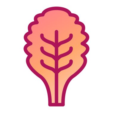 Bir ağaç simgesinin vektör illüstrasyonu