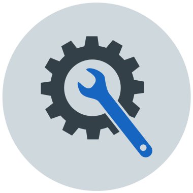 Ayarlar. Web simgesi basit illüstrasyon