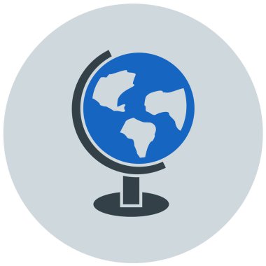 Küre. Web simgesi basit illüstrasyon