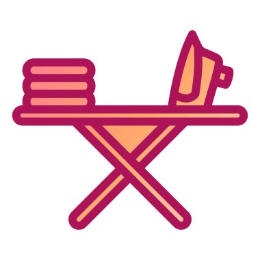 Modern simge vektör illüstrasyonu ütüleniyor 