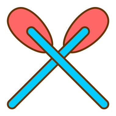 Barbekü. Web simgesi basit illüstrasyon