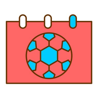 futbol topu vektör düz simgesi