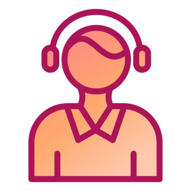 Müşteri desteği. Web simgesi