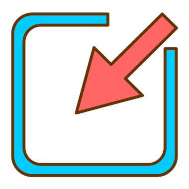 ok simgesi vektör illüstrasyonu