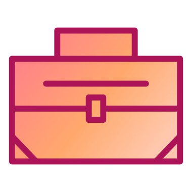 Çanta. Web simgesi basit tasarım