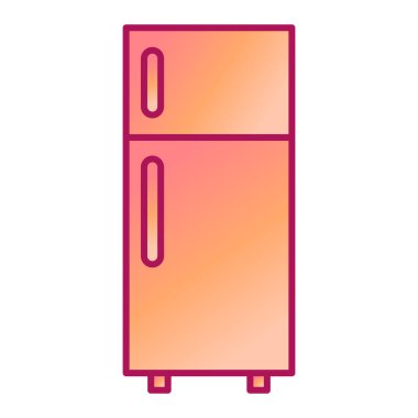 buzdolabı vektör simgesi modern illüstrasyon