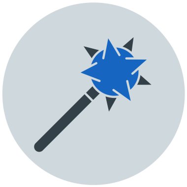 Mace modern simge vektör illüstrasyonu 