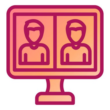 kullanıcı. Web simgesi basit illüstrasyon