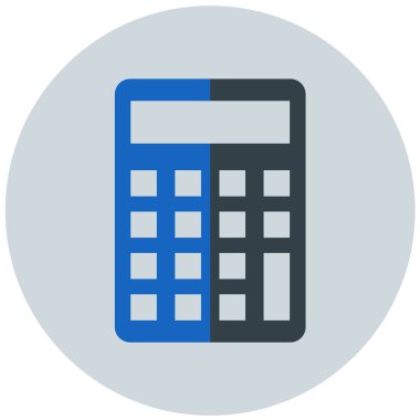 Hesap makinesi. Web simgesi basit illüstrasyon