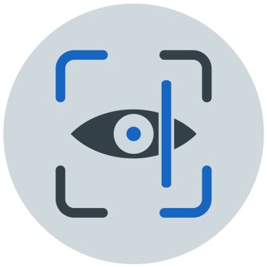 Göz. Web simgesi basit illüstrasyon