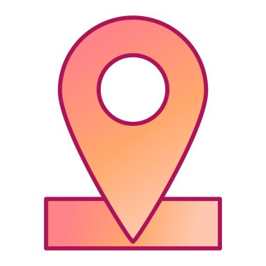 konum pin simgesi vektör illüstrasyonu