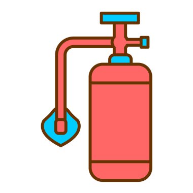 Su söndürme ikonu. Ağ için yangın musluğu vektör simgelerinin özet çizimi