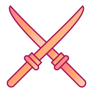 Askeri bıçak ikonu. vektör illüstrasyonu