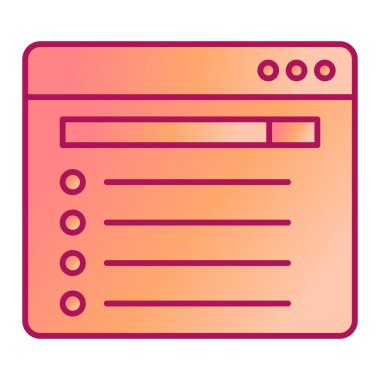 tarayıcı simgesi vektör illüstrasyonu