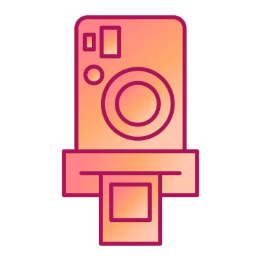 kamera simgesi vektör illüstrasyonu