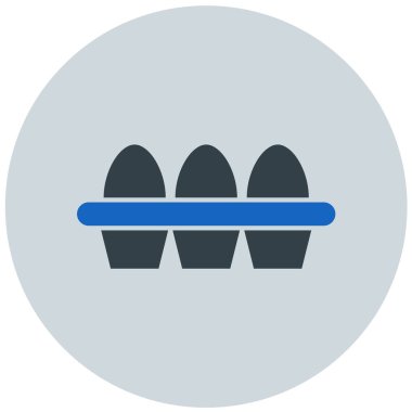 Yumurta. Web simgesi basit illüstrasyon