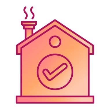 ev vektörü ince çizgi simgesi