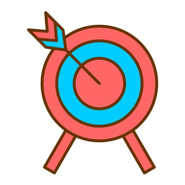 Hedef. Web simgesi basit illüstrasyon