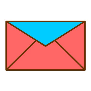 zarf e- posta simgesi vektör illüstrasyon grafik tasarımı
