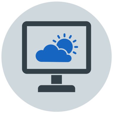 bulut vektörü simgesi modern basit