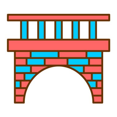 köprü modern simge vektör illüstrasyonu 