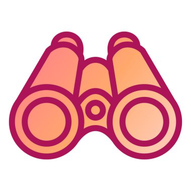 dürbün simgesi vektör illüstrasyonu