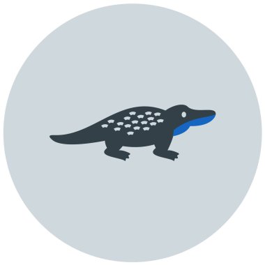 Dinozor. Web simgesi basit illüstrasyon