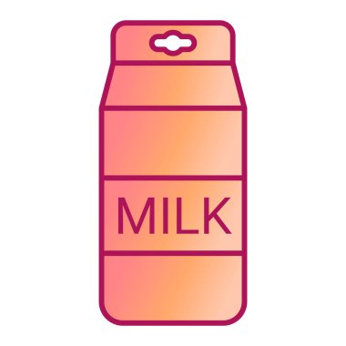 Süt şişesi ikonu. Web için köpek vektör simgelerinin özet çizimi