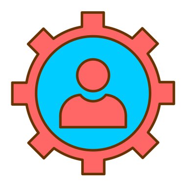 dişli simgesi vektör illüstrasyonu