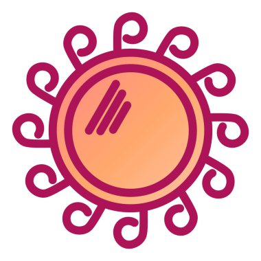 güneş modern ikon vektör illüstrasyonu 