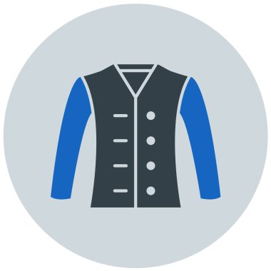 Ceket. Web simgesi basit illüstrasyon