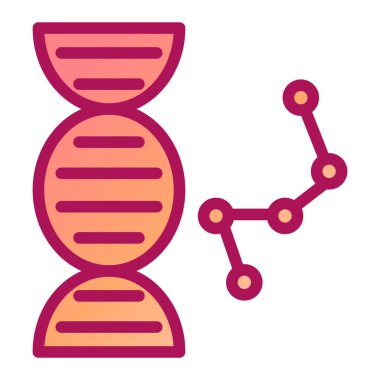 DNA molekül vektör çizimi