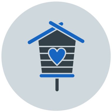 Ev. Web simgesi basit illüstrasyon