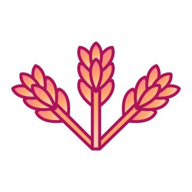 Buğday simgesi vektör çizimi