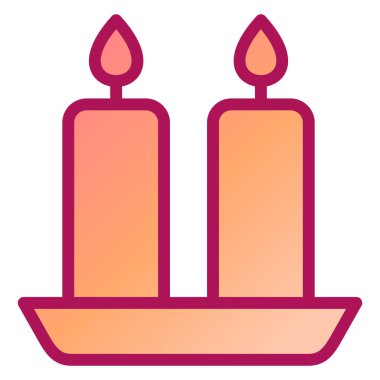 Mumlar. Web simgesi basit illüstrasyon