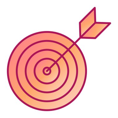 ok simgesi vektör illüstrasyon tasarımı olan hedef