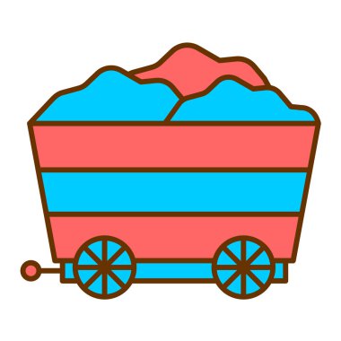 kömür modern ikon vektör illüstrasyonu 