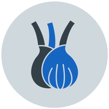 Soğan. Web simgesi basit illüstrasyon